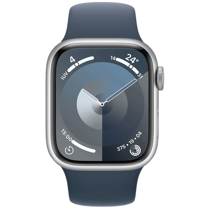 Apple Pametni sat, 1.69" LTPO OLED zaslon, vodootporan BT, WiFi - Watch Series 9 GPS 41mm Silver