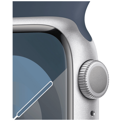Apple Pametni sat, 1.69" LTPO OLED zaslon, vodootporan BT, WiFi - Watch Series 9 GPS 41mm Silver