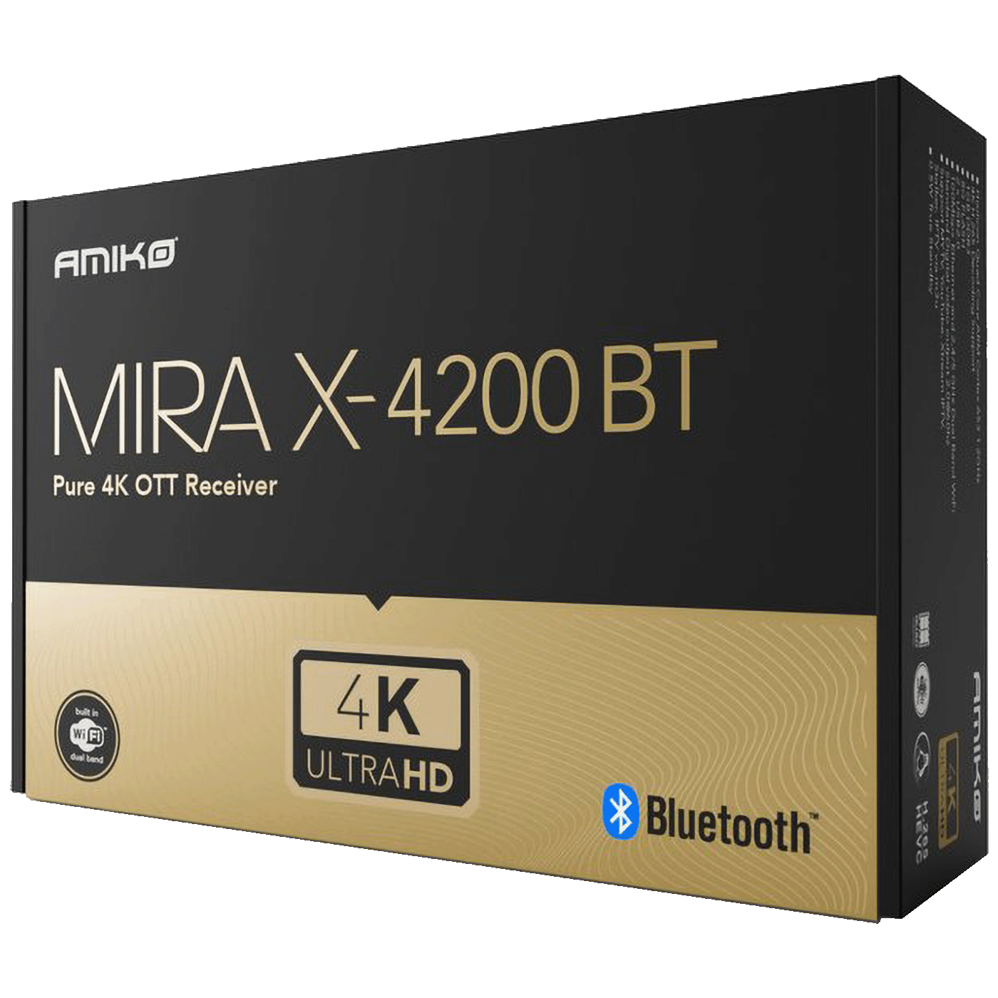 Amiko Prijemnik IPTV@Linux, 4K UHD, H.265, LAN, WiFi Dual Band - MIRAX HIS-4200 BT Pure OTT