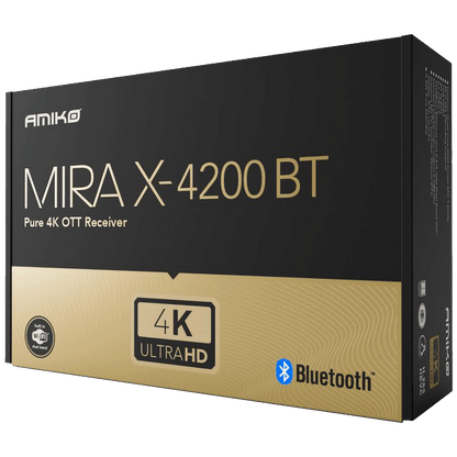 Amiko Prijemnik IPTV@Linux, 4K UHD, H.265, LAN, WiFi Dual Band - MIRAX HIS-4200 BT Pure OTT