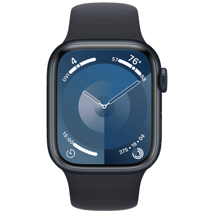 Apple Pametni sat, 1.69" LTPO OLED zaslon, vodootporan BT, WiFi - Watch Series 9 GPS 41mm Midnight