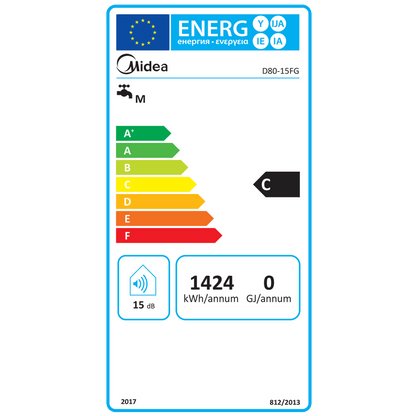 Midea Bojler 80 lit., 1500W, IPX4 - D80-15FG