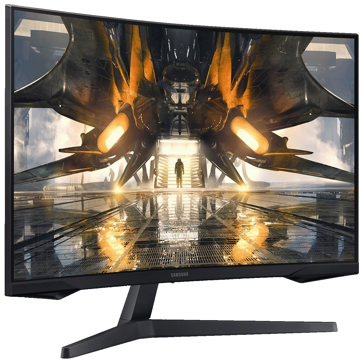 Samsung Monitor 27",Zakrivljeni,WQHD,G5 Odyssey, HDMI,Display Port - LS27AG550EPXEN