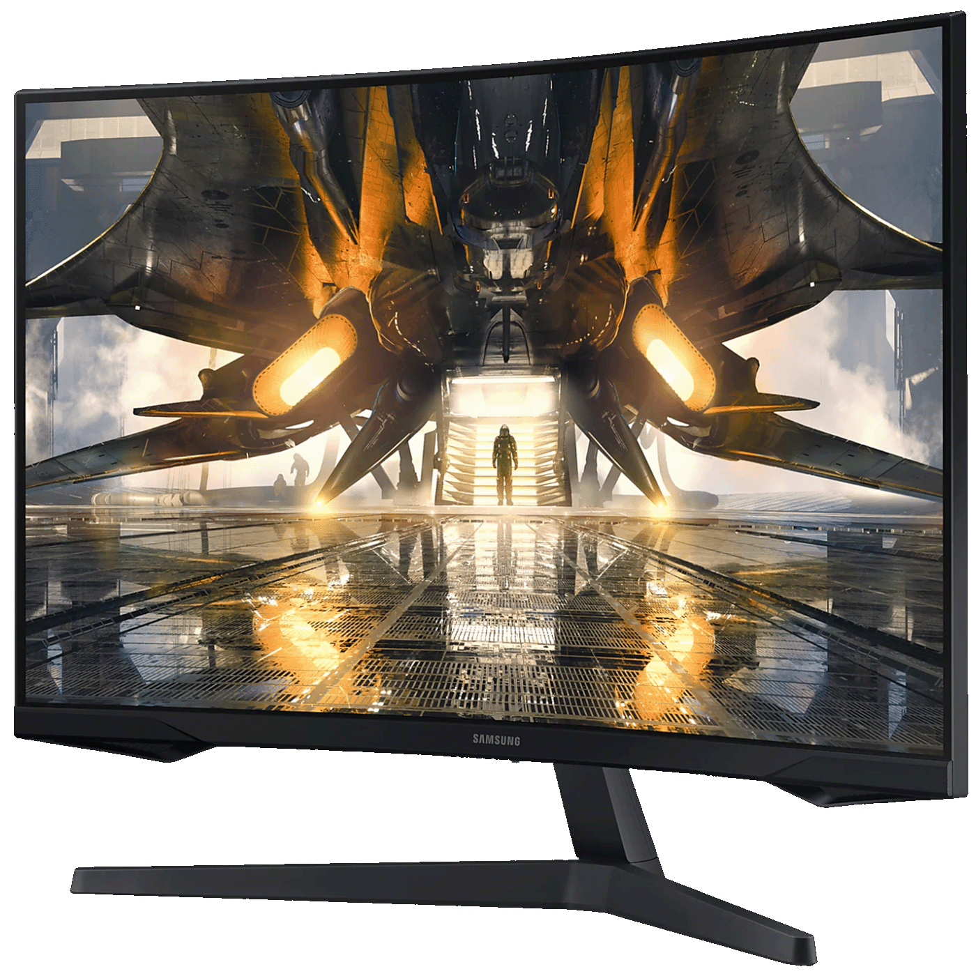 Samsung Monitor 27",Zakrivljeni,WQHD,G5 Odyssey, HDMI,Display Port - LS27AG550EPXEN