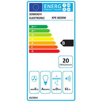home Napa TORNADO 60 cm, protok 200 m³/h, 38W, bijela - KPE 6020W
