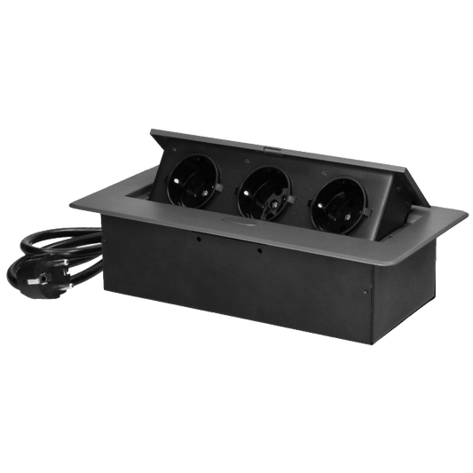 Orno Produžni kabel sa 3 x Schuko utičnice, ugradbena - OR-GM-9033(GS)/GR