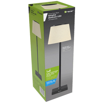 Tracer Lampa, stolna, 4W, IP44 - PLUTO BLACK TABLE LAMP