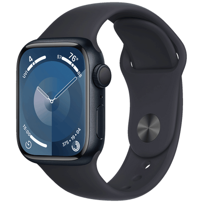 Apple SAT pametni, 1.9" LTPO OLED zaslon, vodootporan BT, WiFi - Watch Series 9 GPS 45mm Midnight