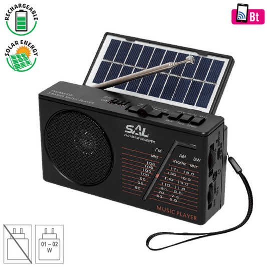 SAL Radio prijemnik, solarno / baterijsko napajanje, Bluetooth - RPH 1
