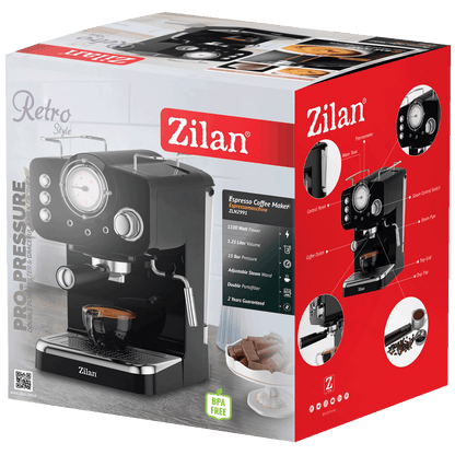 Zilan Aparat za esspreso kafu, 1100W, Retro - ZLN2991