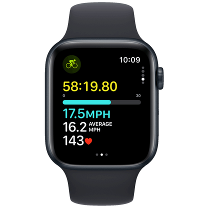 Apple Pametni sat, 1.78" LTPO OLED zaslon, vodootporan BT, WiFi - Watch SE 2023 GPS 44mm Midnight