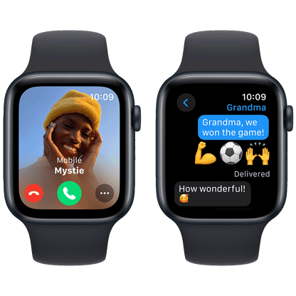 Apple Pametni sat, 1.78" LTPO OLED zaslon, vodootporan BT, WiFi - Watch SE 2023 GPS 44mm Midnight