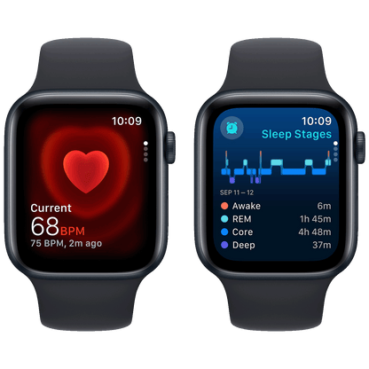 Apple Pametni sat, 1.78" LTPO OLED zaslon, vodootporan BT, WiFi - Watch SE 2023 GPS 44mm Midnight
