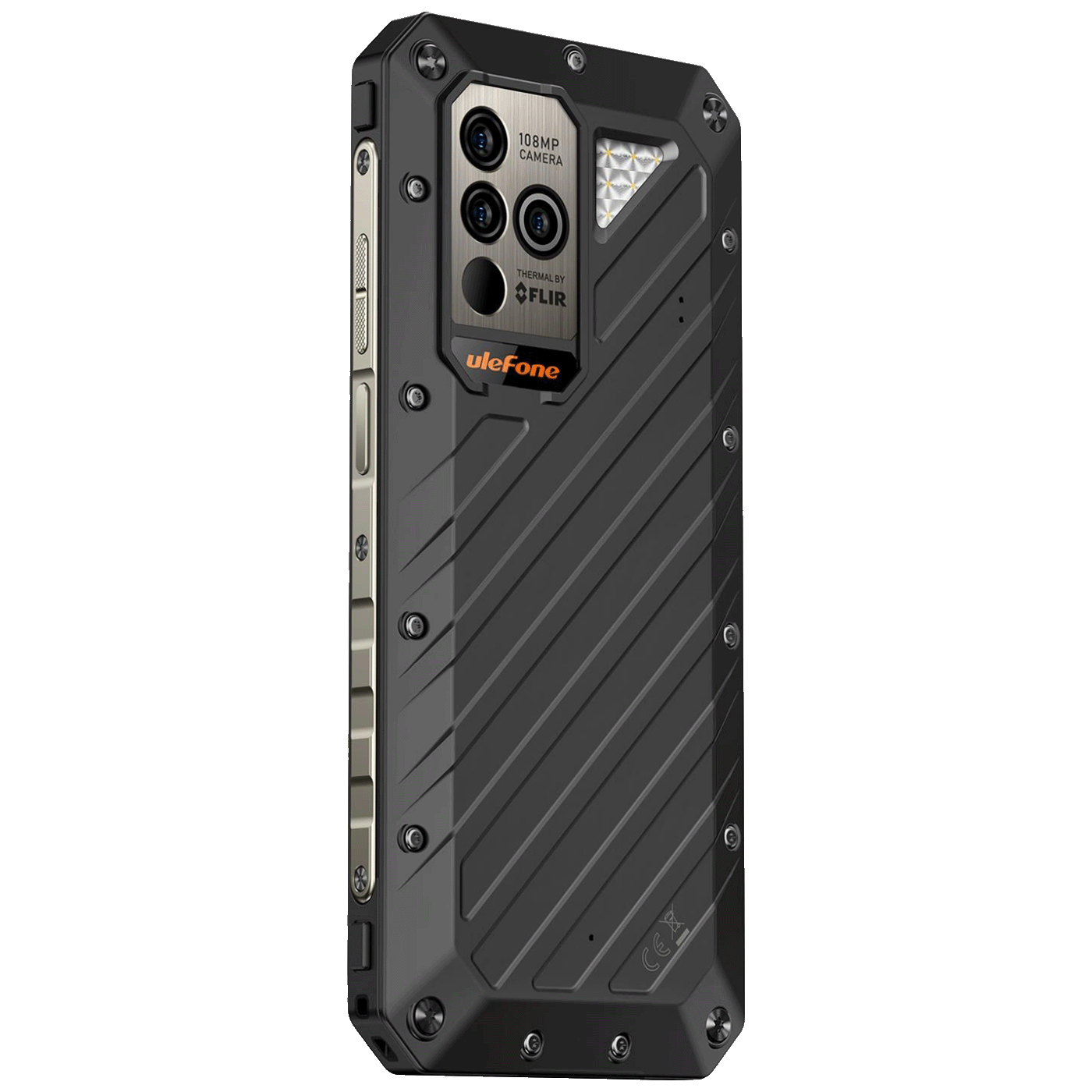 ulefone Smartphone 6.58", RAM 12GB, 5G, DualSIM, 9600mAh, 108Mpx - Armor 18T Ultra 5G 12GB/512GB Black