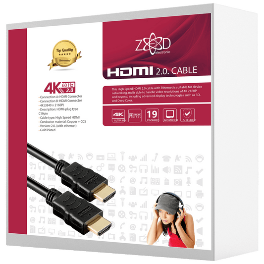ZED electronic HDMI 2.0 kabl, 4K, dužina 25,0 met. - HDMI-4K/25