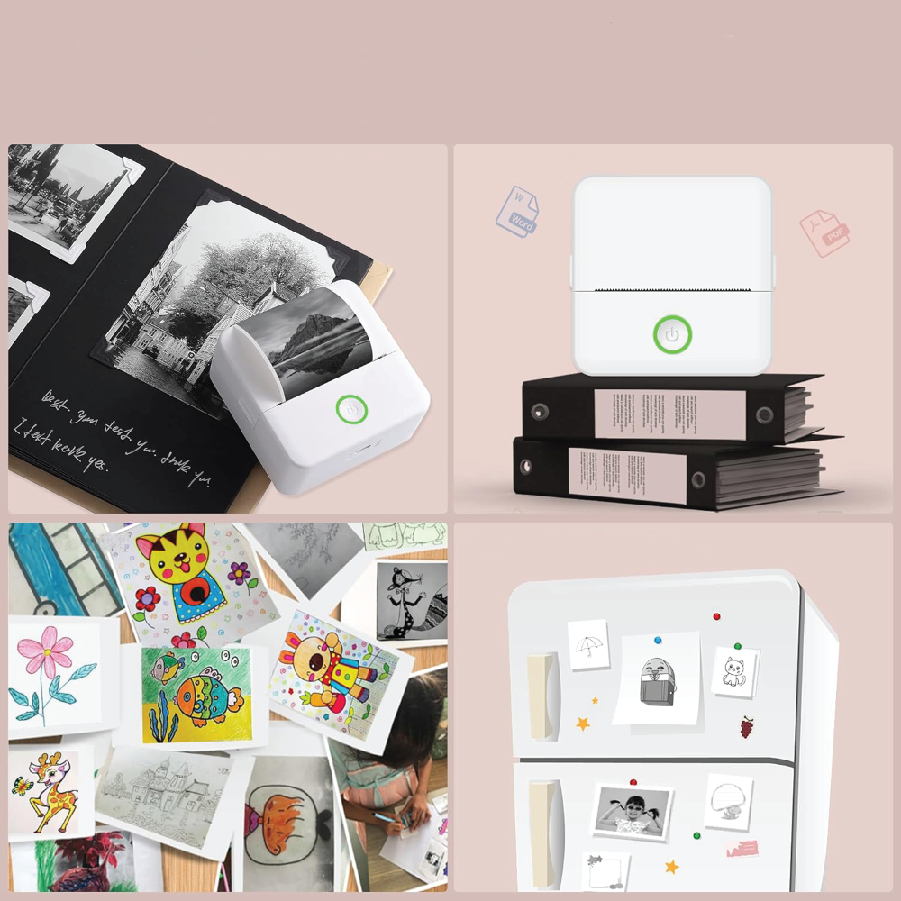 NN-Su Printer, mobilni , Zero INK, Bluetooth, set - X6 Mini Printer, set, Bluetooth