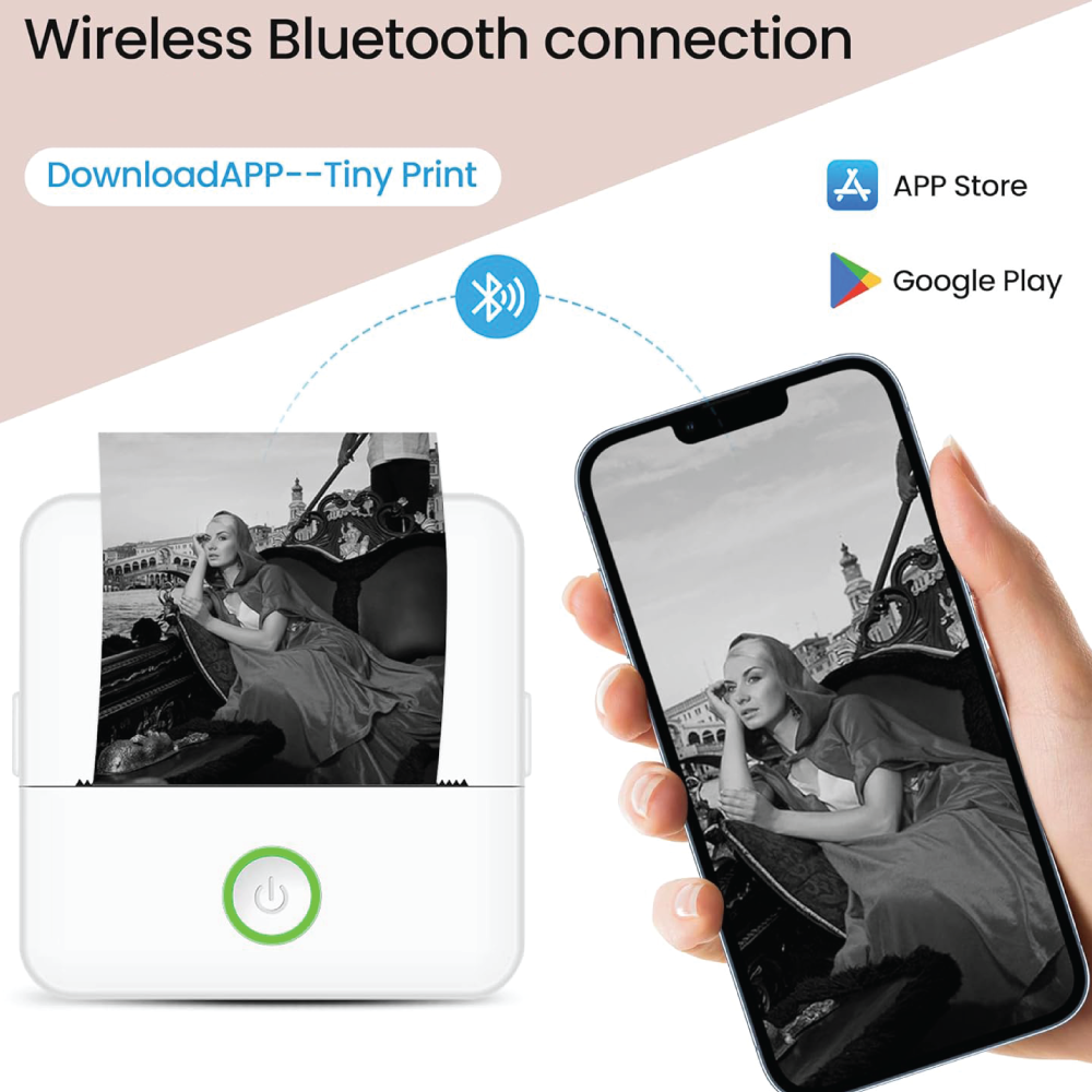 NN-Su Printer, mobilni , Zero INK, Bluetooth, set - X6 Mini Printer, set, Bluetooth