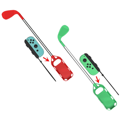 Nintendo Golf palice za Nintendo Switch,Super Mario,par,crvena/zelena - Golf Grips For Nintendo Switch, set