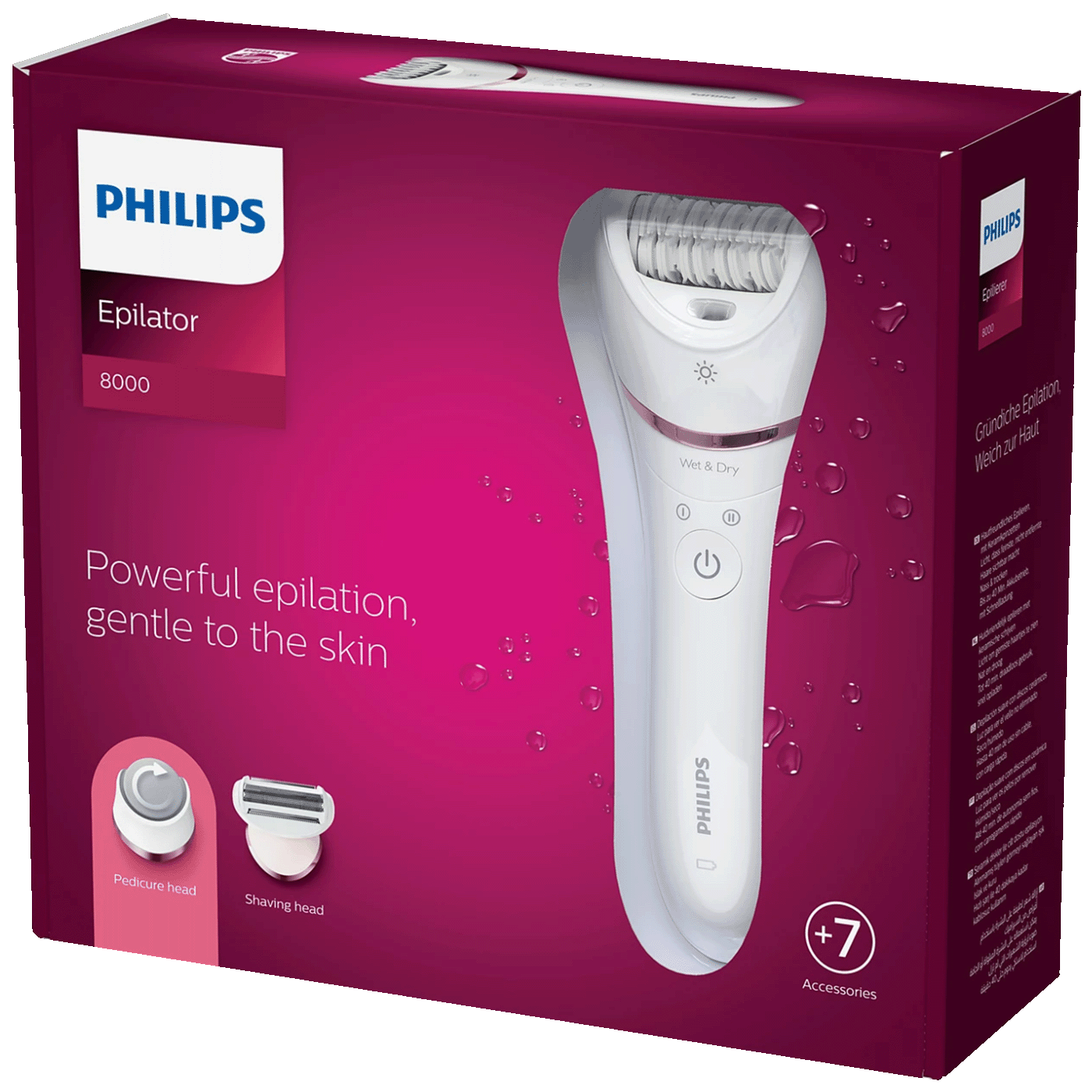 Philips Epilator za suhu i mokru kožu, Series 8000 - BRE730/10