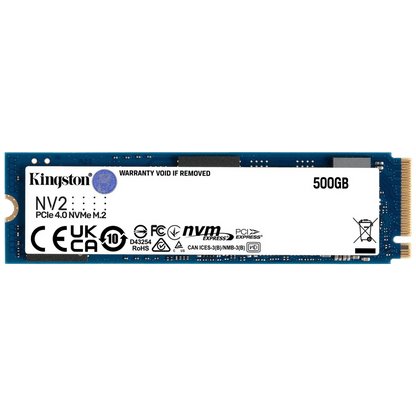 Kingston SSD Disk, 500GB, M.2 NV2 NVMe PCIe 4.0 x 4 - SNV2S/500G