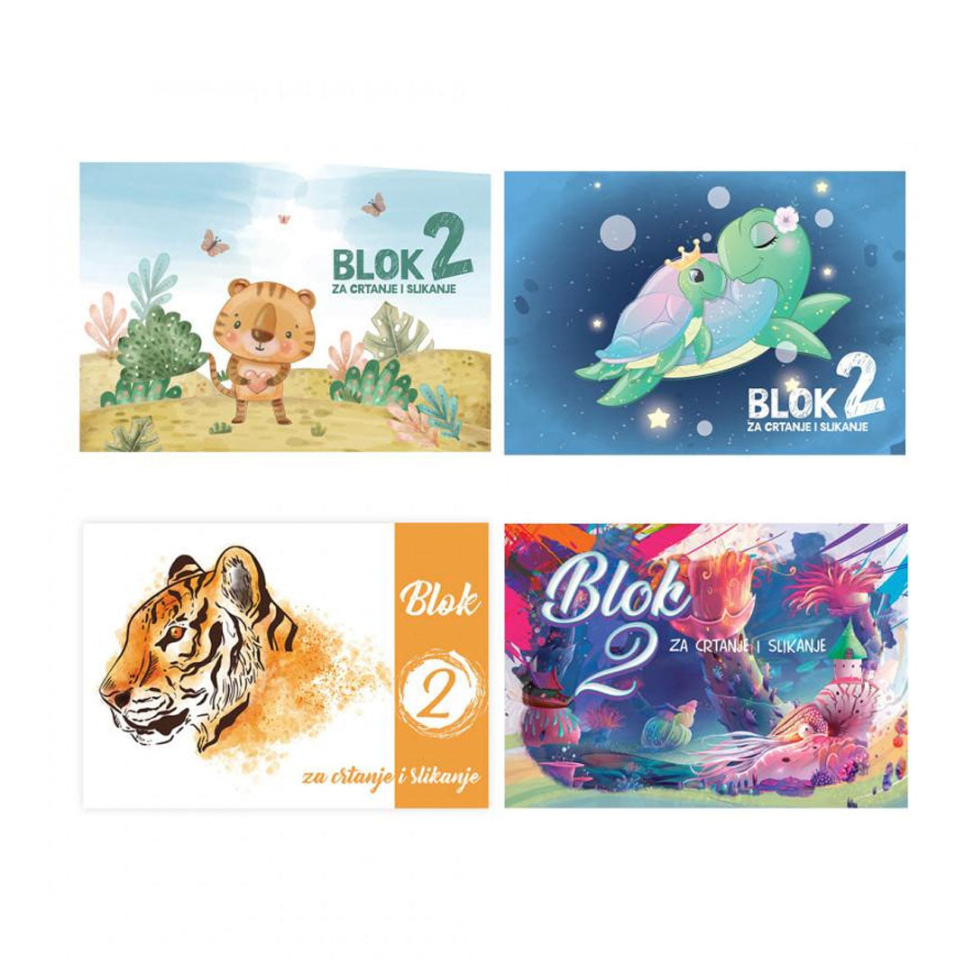 Blok za crtanje 400035, br.2 10 lista, Spirit