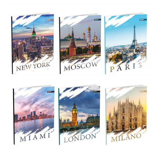 Sveska Premium A4 Gradovi 406196, MP, dikto, 52 lista, sorto