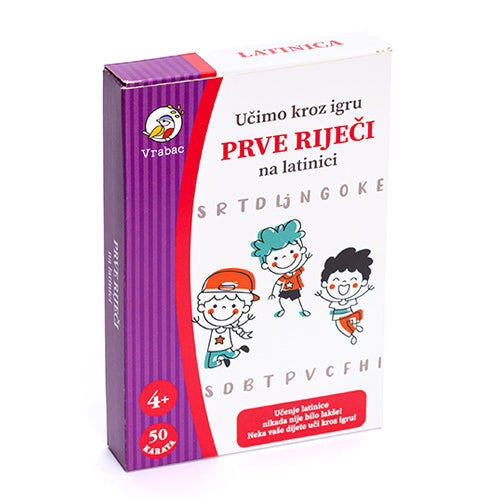 Karte Fifty, Učimo latinicu, Vrabac