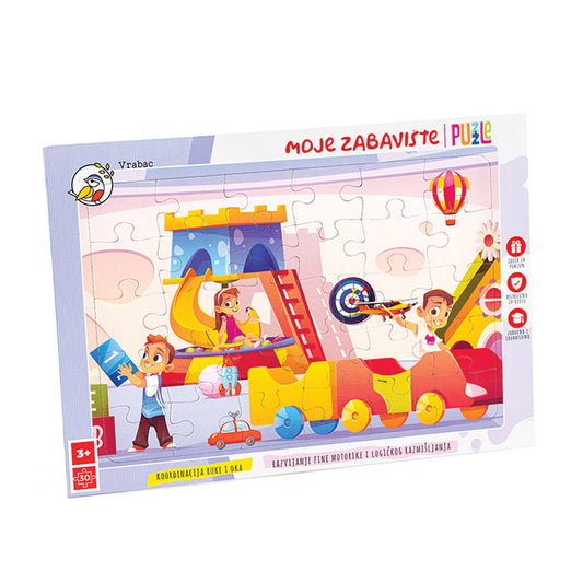Puzzle Fun 30, Moje zabavište, Vrabac