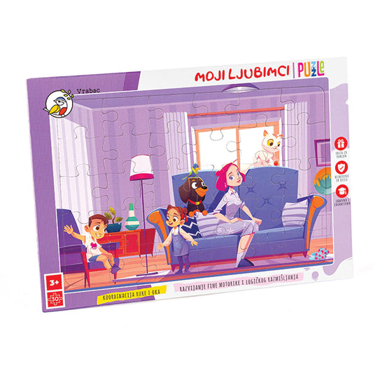 Puzzle Fun 30, Moji ljubimci, Vrabac