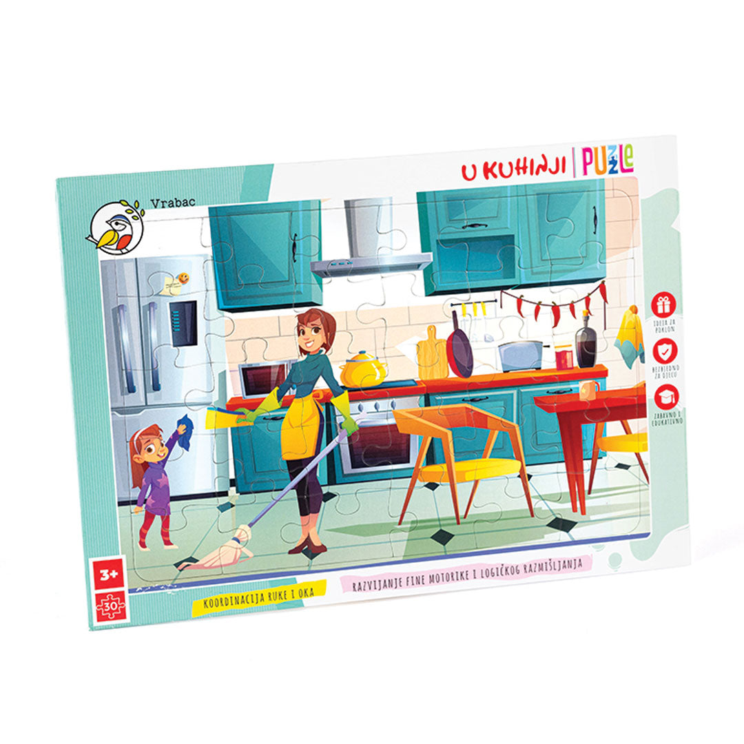 Puzzle Fun 30, U kuhinji, Vrabac