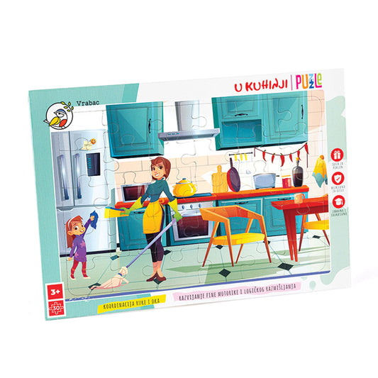 Puzzle Fun 30, U kuhinji, Vrabac