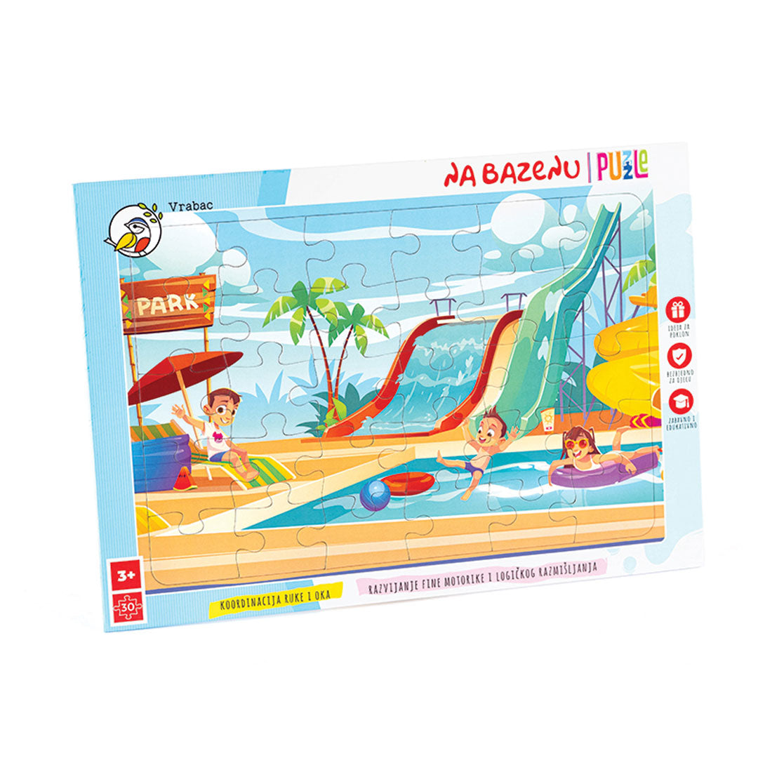 Puzzle Fun 30, Na bazenu, Vrabac