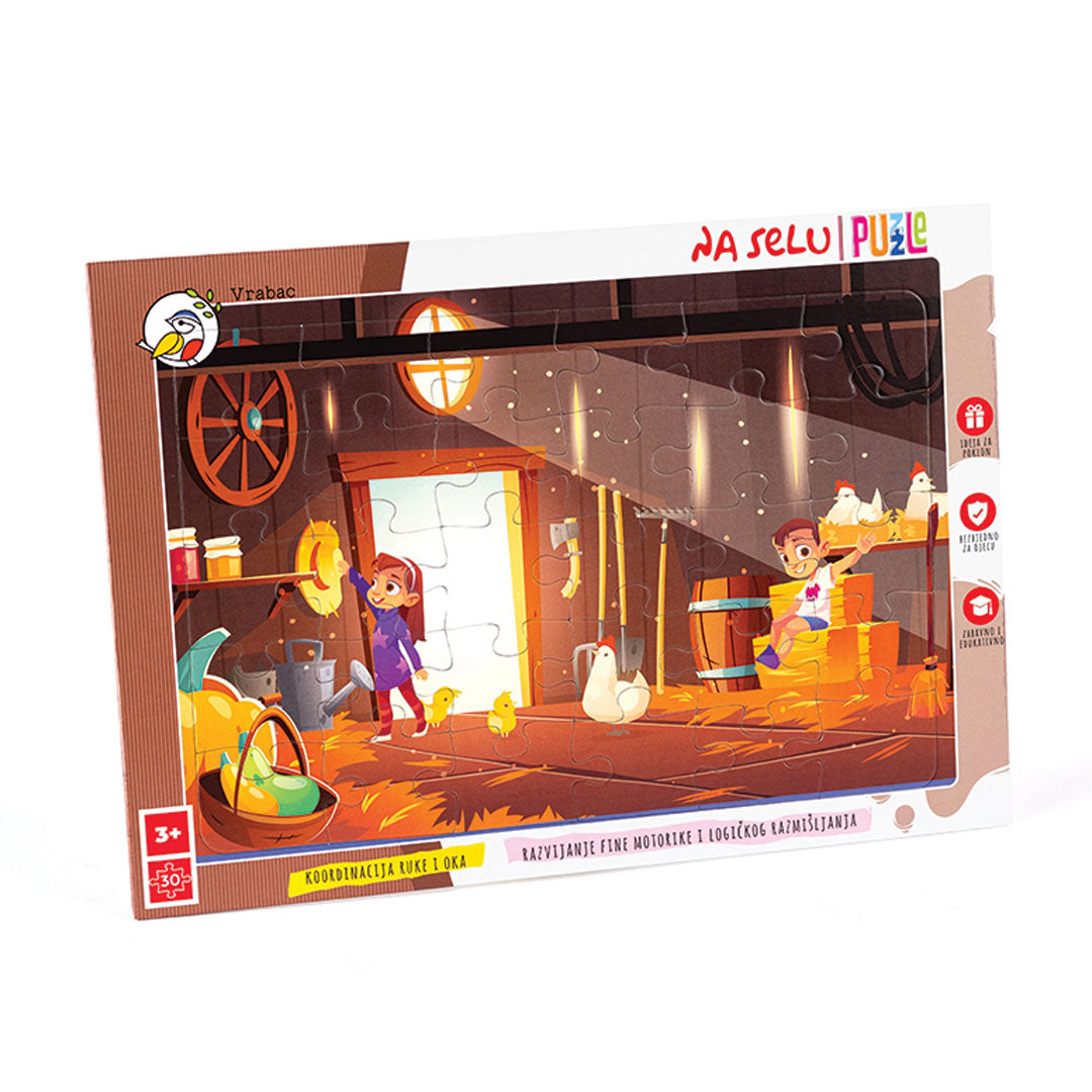 Puzzle Fun 30, Na selu, Vrabac