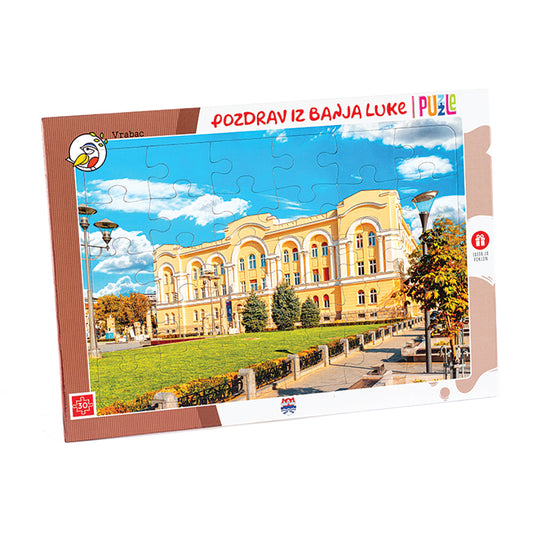 Puzzle gradovi 30, Pozdrav iz Banja Luke, Vrabac