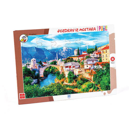 Puzzle gradovi 30, Pozdrav iz Mostara, Vrabac