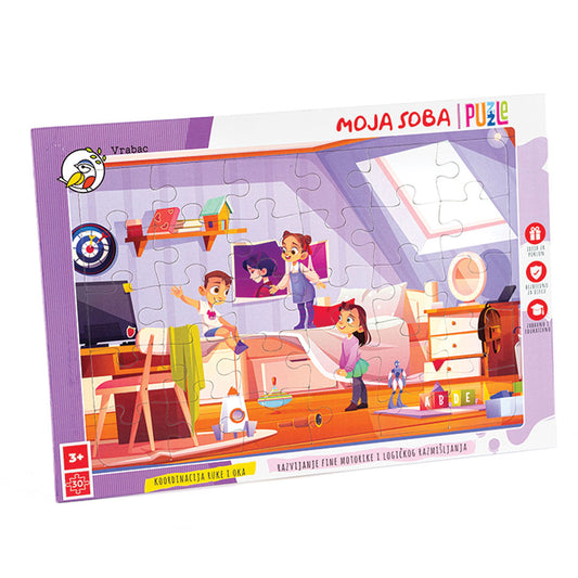 Puzzle Fun 30, Moja soba, Vrabac