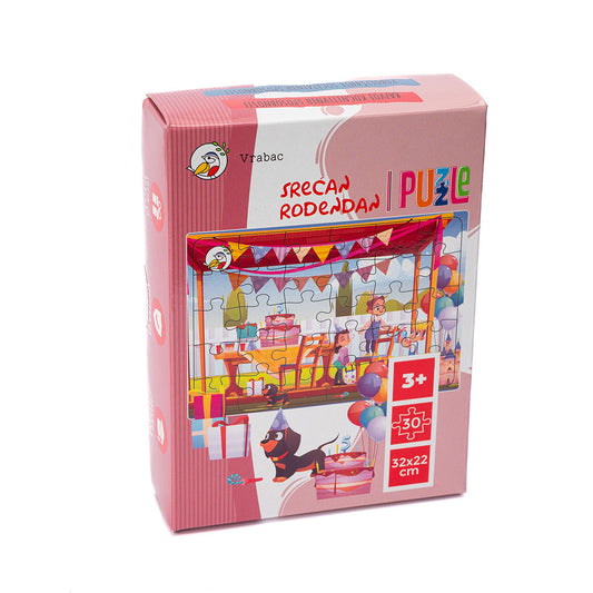 Chippy, puzle Srećan rođendan, 30 dijelova, Vrabac