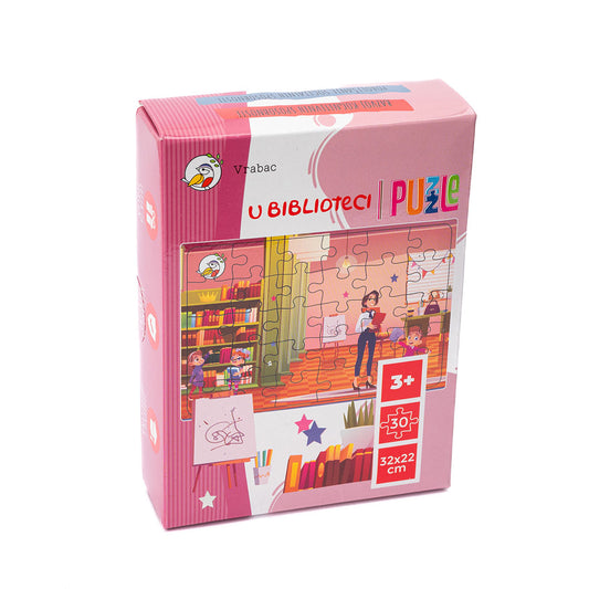 Chippy, puzle U biblioteci, 30 dijelova, Vrabac