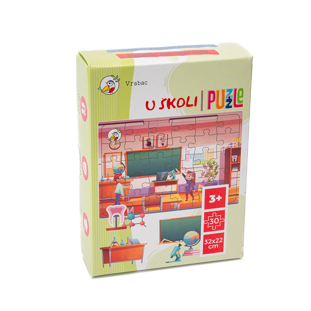 Chippy, puzle U školi, 30 dijelova, Vrabac