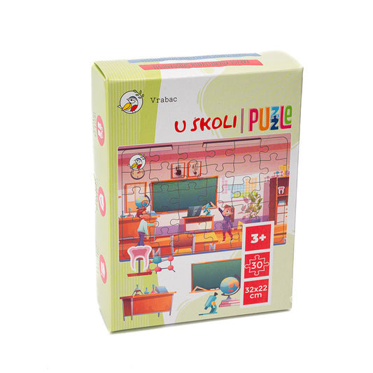 Chippy, puzle U školi, 30 dijelova, Vrabac