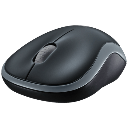 Logitech Miš bežični, 2.4 GHz, 1000 dpi, USB nano, Gray - M185