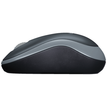 Logitech Miš bežični, 2.4 GHz, 1000 dpi, USB nano, Gray - M185
