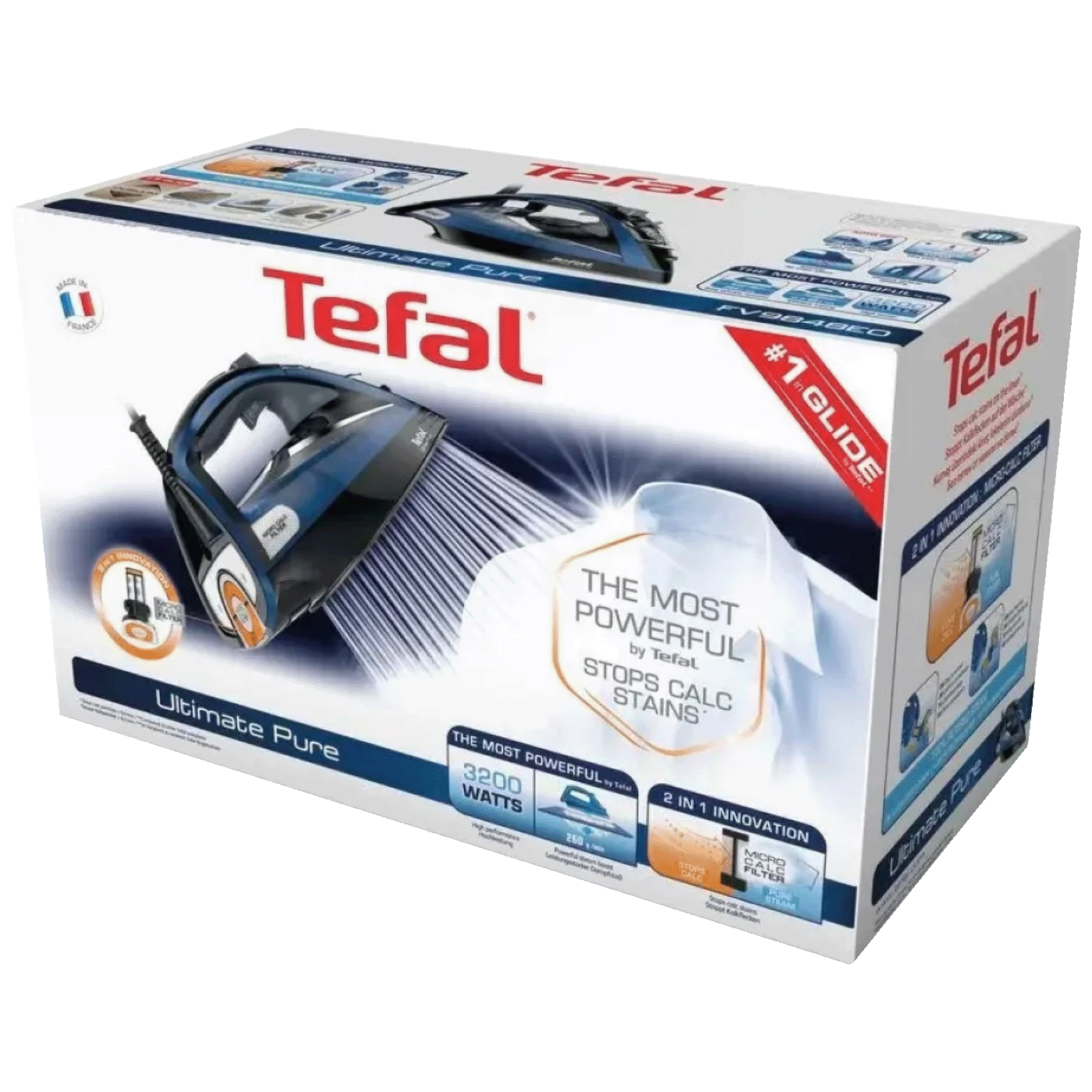 Tefal Pegla na paru, 3200W, Ultimate Pure - FV9848E0