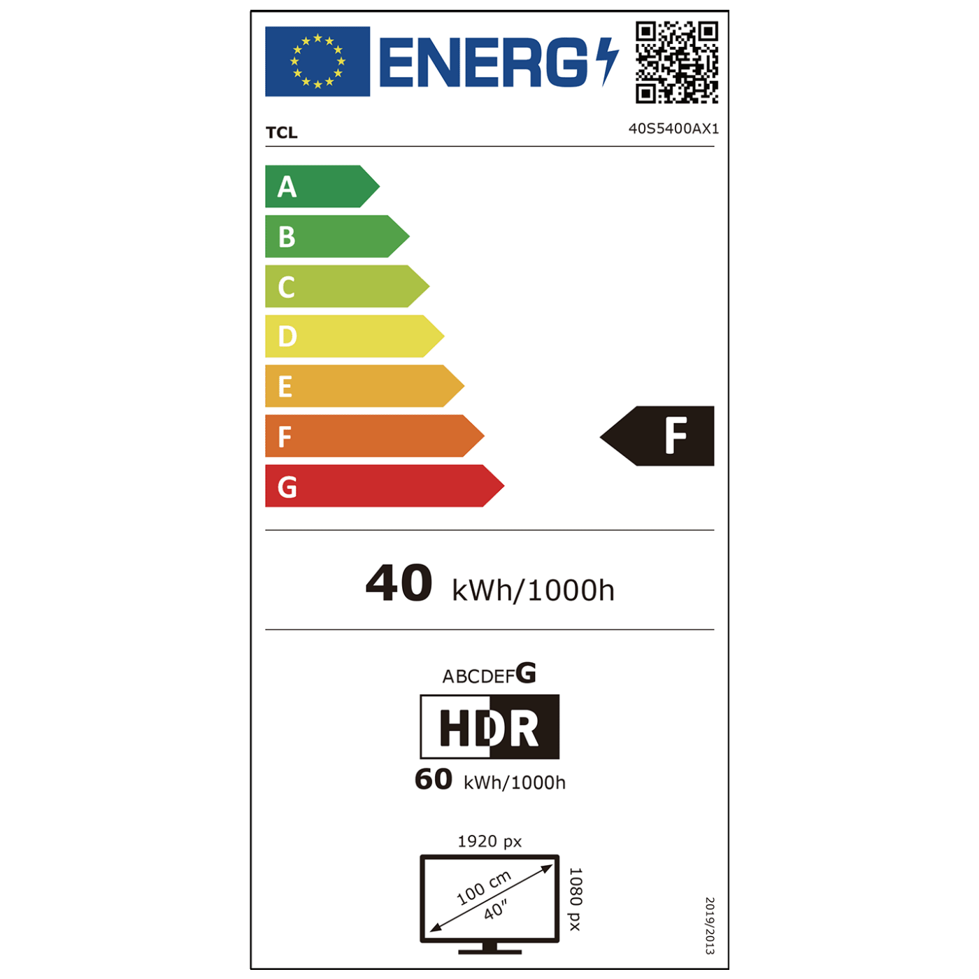 TCL Televizor Smart LED TV 40" FullHD, Bluetooth, WiFi, Android - 40S5400A