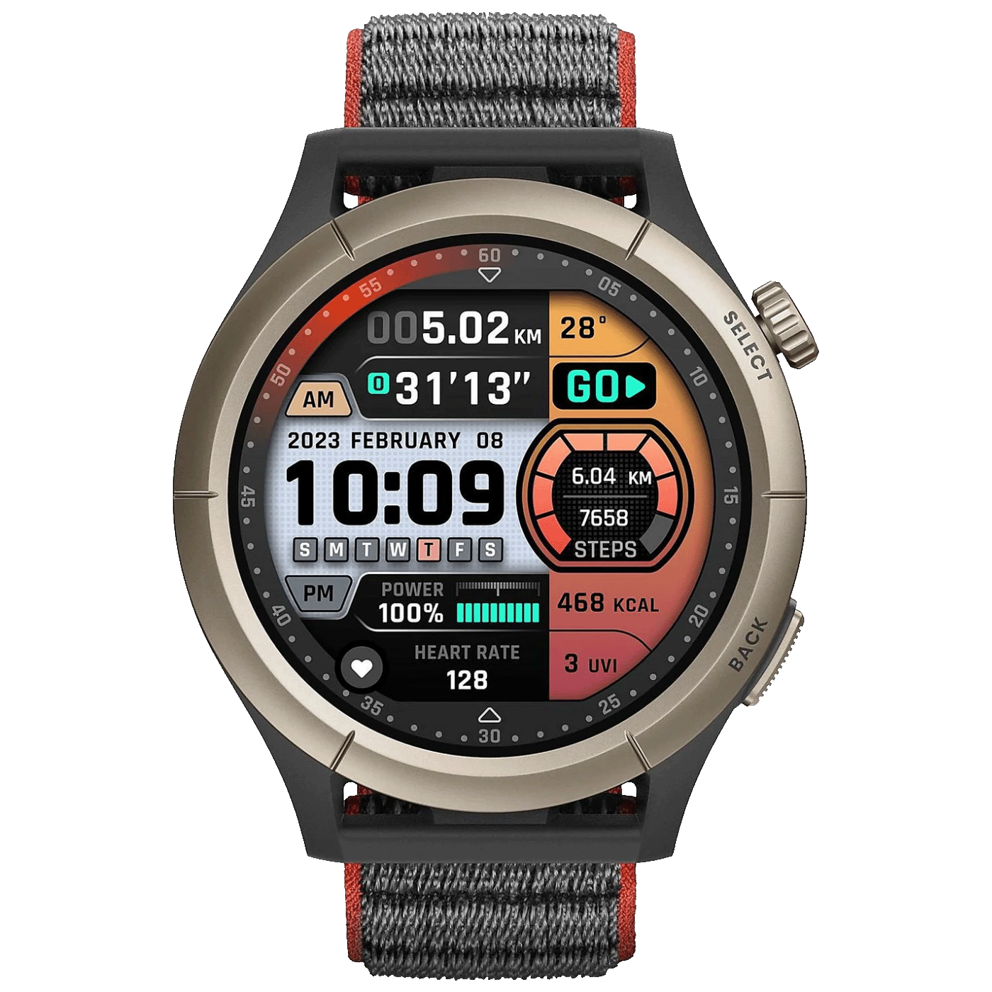 Amazfit Pametni sat, 1.45" AMOLED, vodootporan 5ATM, BT, GPS - Cheetah Pro Black