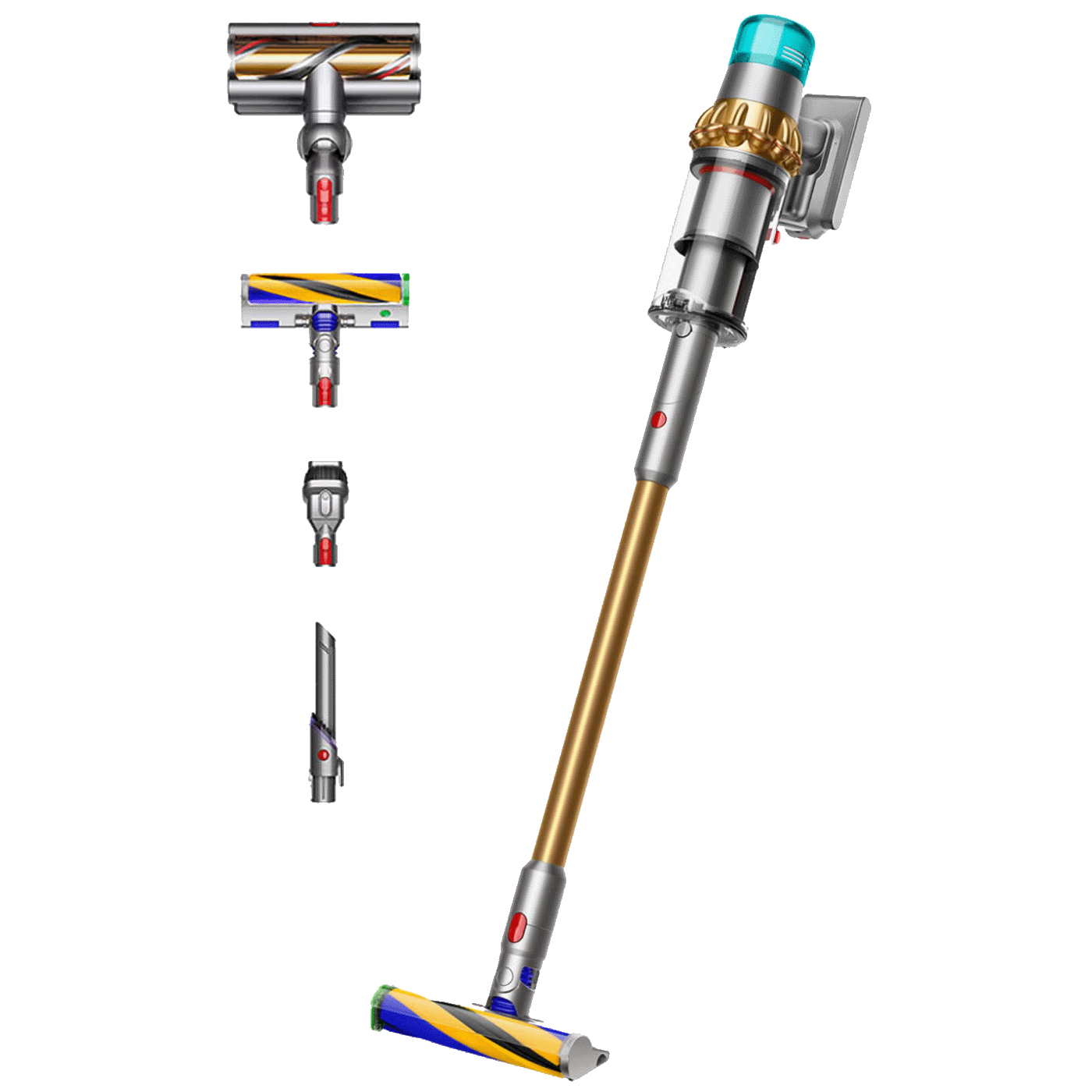 Dyson Usisavač ručni, akumulatorski, 660W - V15 Detect Absolute Gold