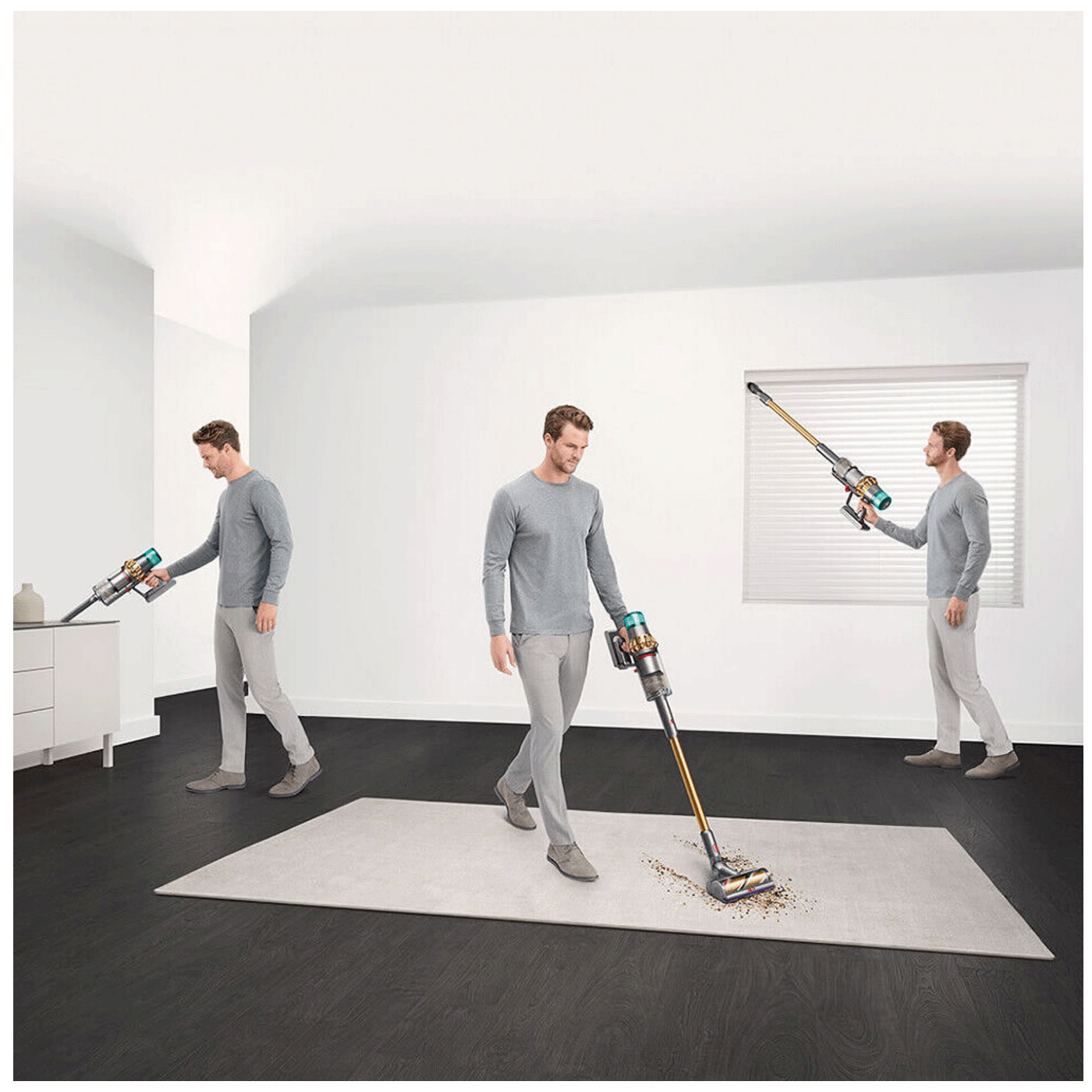 Dyson Usisavač ručni, akumulatorski, 660W - V15 Detect Absolute Gold