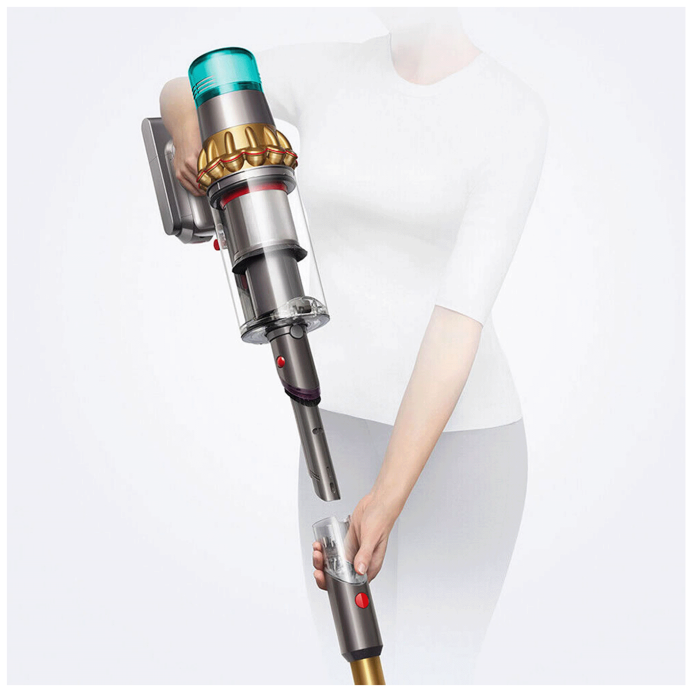 Dyson Usisavač ručni, akumulatorski, 660W - V15 Detect Absolute Gold