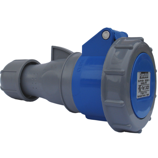 Famatel Utičnica spojka 16A, 220-240V, 3 polna (3P+T), H9, IP67 - 24201