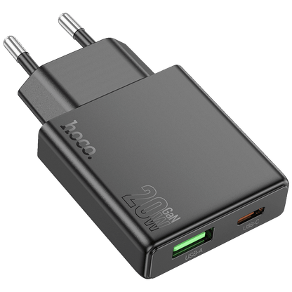 hoco. Punjač kućni, brzi, PD20W + QC3.0 Dual Port - N38 Delgado EU